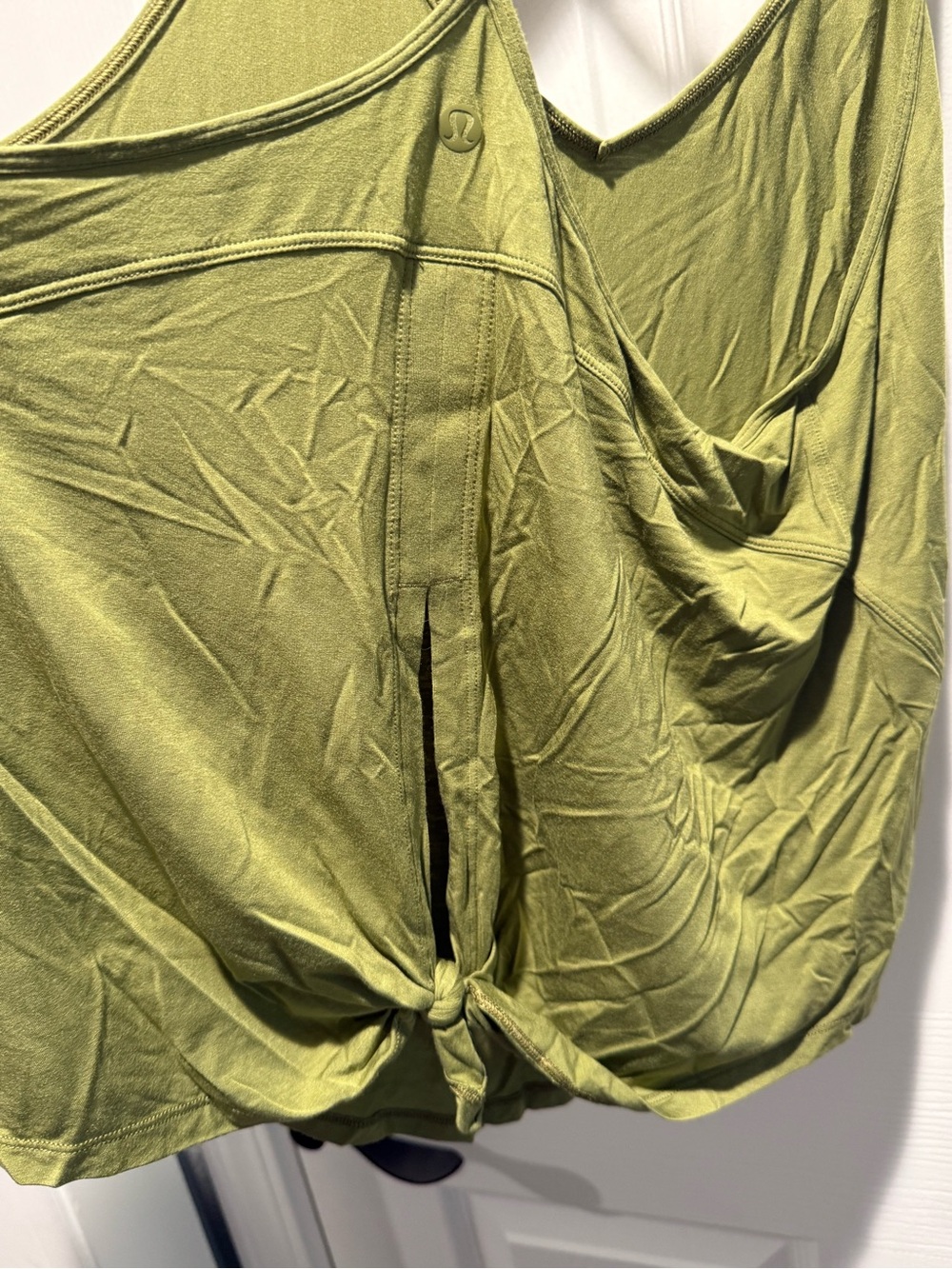 lululemon athletica Olive Green Draped Tie-Back Tank - Picture 6 of 7